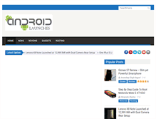 Tablet Screenshot of androidlaunches.com